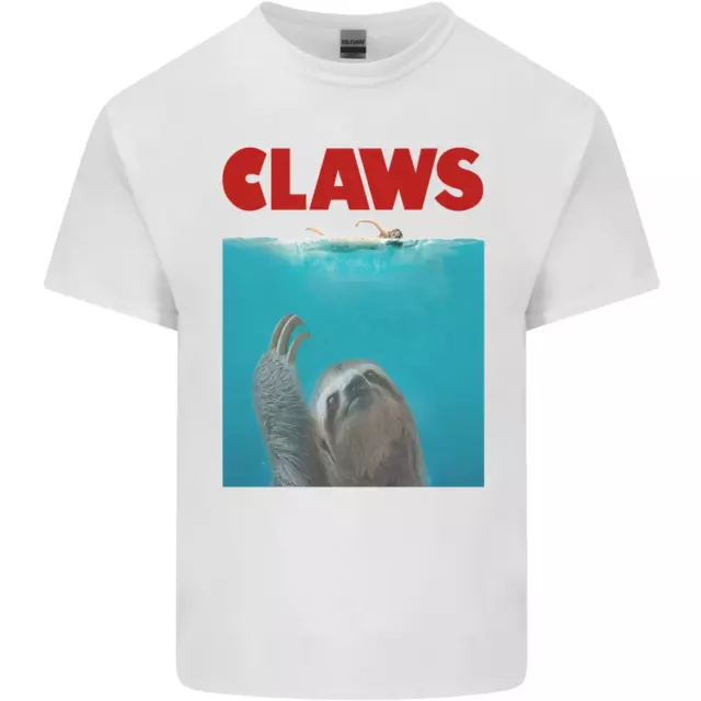 T-shirt top da uomo Claws Funny Sloth parody cotone