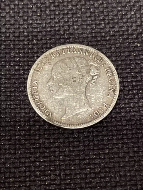 Victoria, Threepence, 1883, 0.925 Silver, Nice Grade