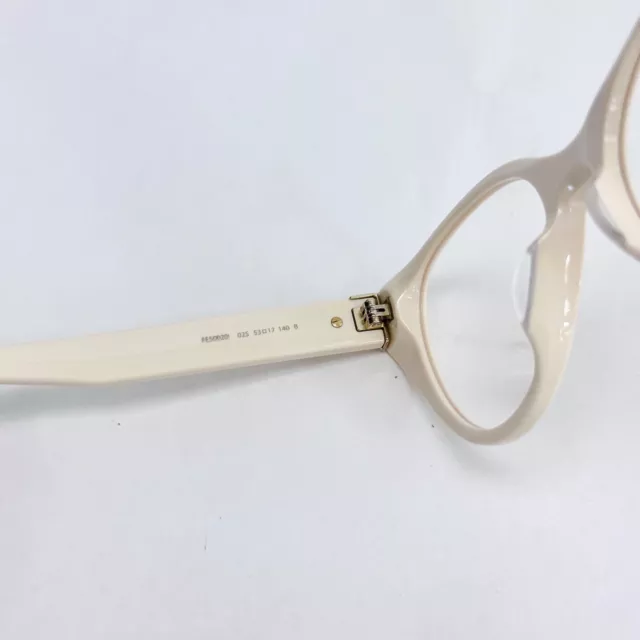 FENDI ROMA 50020 Ivory Gold Logo Cat Eyeglasses Optical Frame 53 mm FE50020I 3