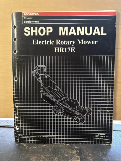 HONDA ROTARY MOWER HR216 HRA216 Shop Manual 1994 Original Copy