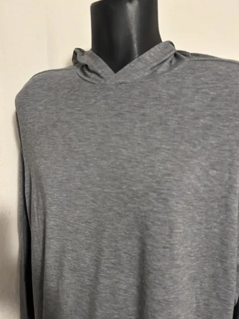 LL Bean Men's Camp Thin Hoodie Slightly Fitted Gray Size Large L Shirt