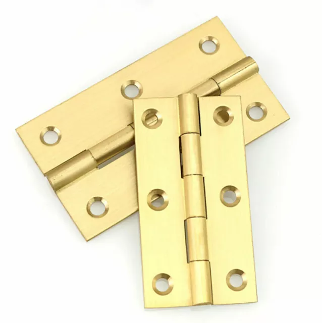 Quality Solid Brass Butt Hinges Door Cabinet Cupboard Varied Size Hinges 2