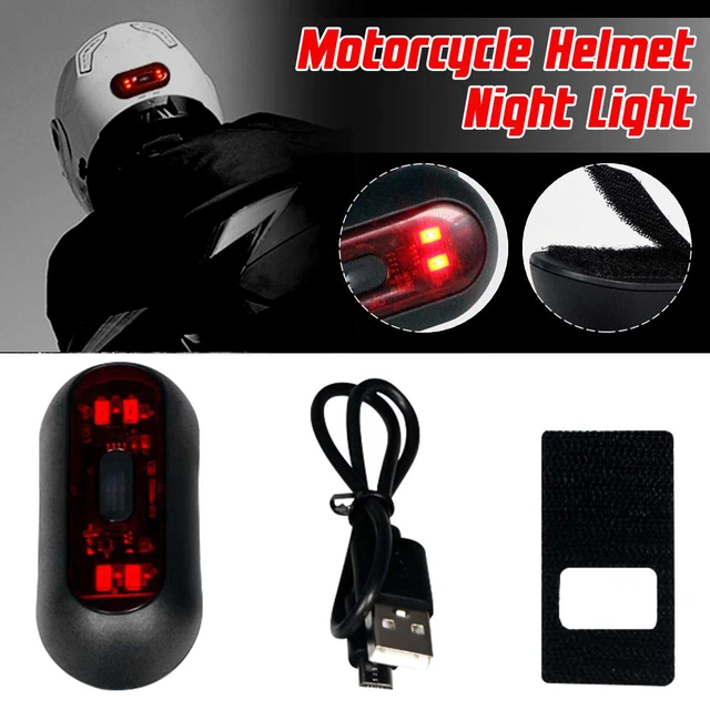 USB chargeur lumière moto casque de vélo bande de nuit signal de sécurité LED