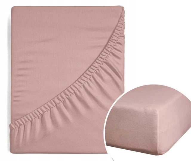 Lenzuola Completamente Adattata Elastica Satin 140X200 Rosa Polvere