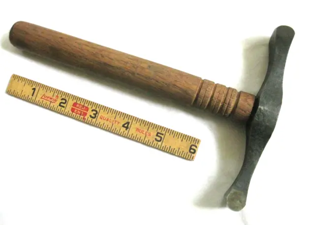Vintage Antique Planishing Forming Hammer Silversmith, Tinsmith, Jeweler Tool D