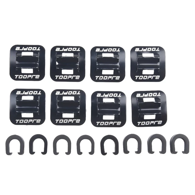 10 pièces vélo vélo c-clips boucle tuyau frein engrenage câble boîtier