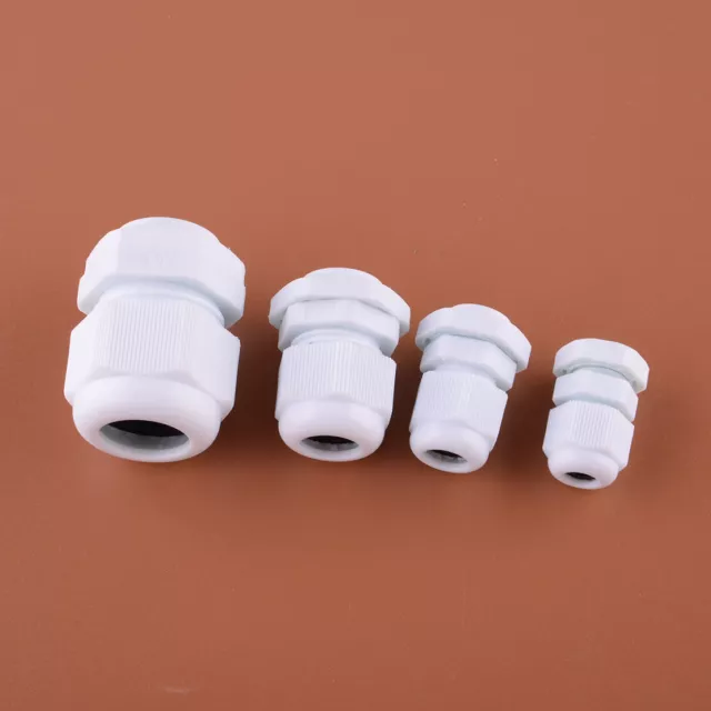 20pcs M12 M16 M20 M25 Strain Relief Cord Grip Cable Wire Gland Lock Nut Kit
