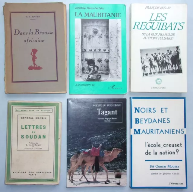 Lot de 14 livres anciens sur l'Afrique