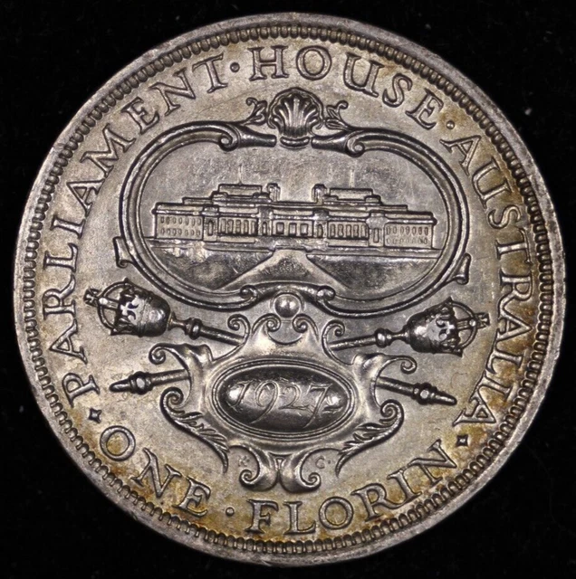1927 Australia Silver Florin Lustrous