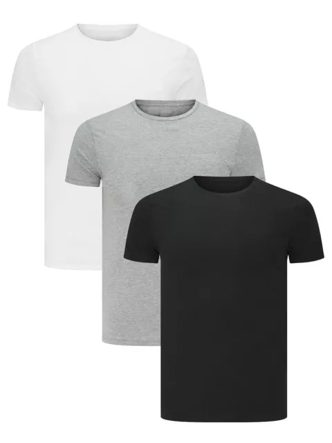 Men's Plain Blank T-shirt Basic Tee White Black Grey sizes XS - XXXL New Bulk