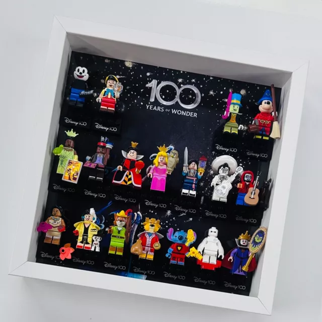 Display frame case for Lego ® Disney 100 71038 series 3 minifigures figures 27cm
