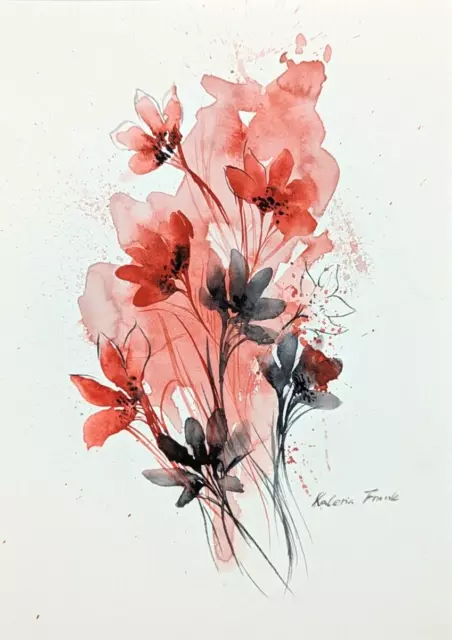 Aquarellmalerei Skizze Sketch Bild „wilde Blume 3“