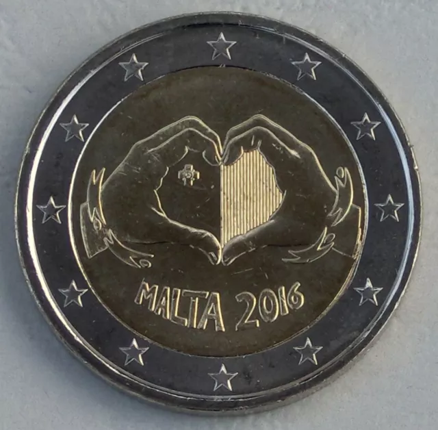 2 Euro Gedenkmünze Malta 2016 Liebe unz