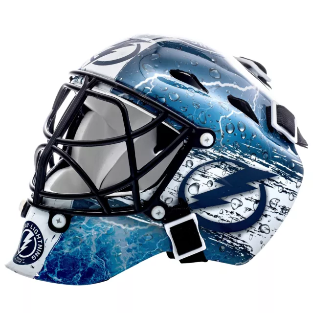 Franklin Sports Toronto Maple NHL Team Logo Mini Hockey Goalie Mask with Case -