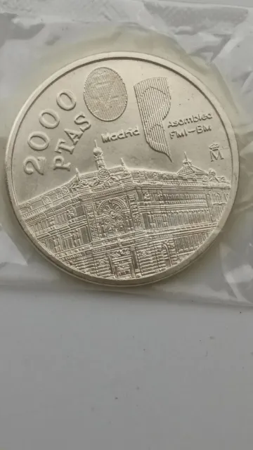 Moneda De 2000 Pesetas De Juan Carlos I Del Año 1994 De Plata. S/C. 2