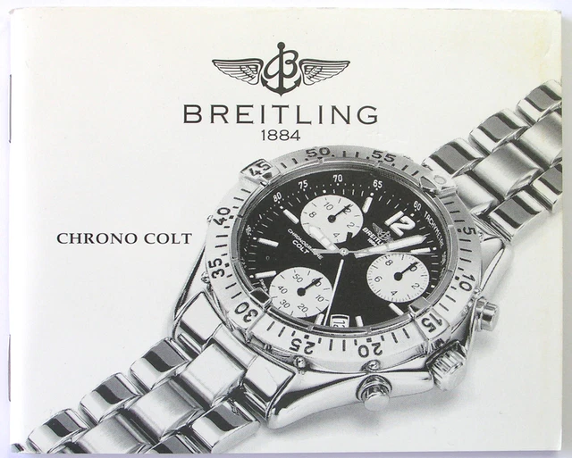 BREITLING CHRONO COLT Instruction Manual Book Guide Booklet I194 99.99