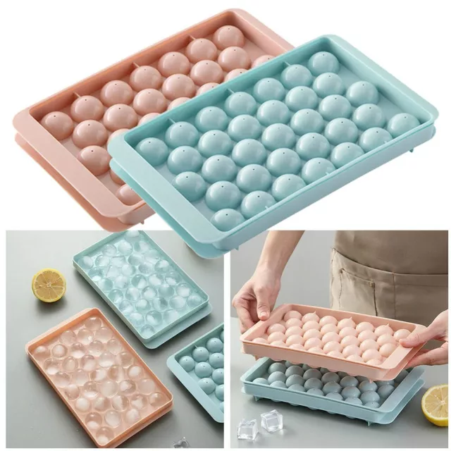 BPA Free Ice Cube Mold with Lid Make Perfect Ice Balls for Cocktails and Drinks