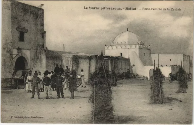 CPA AK MAROC SETTAT Porte d'entrée de la Casbah (38679)