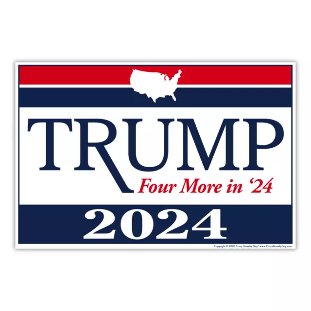 Politica Yard Firmare W/ Paletti,Donald Trump Quattro Più 2024 45.7cm x 30.5cm