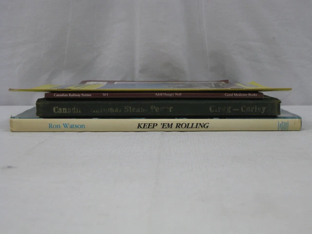 Vintage Train / Railroad Memorabilia Candian Railways 4 PB/HC lot  VG