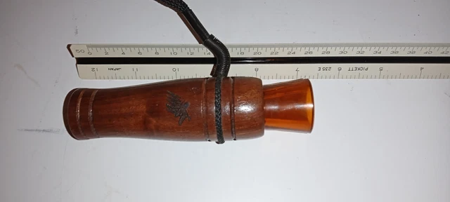 Vintage Herters Walnut Duck Call Rare Wisconsin Waterfowl Association