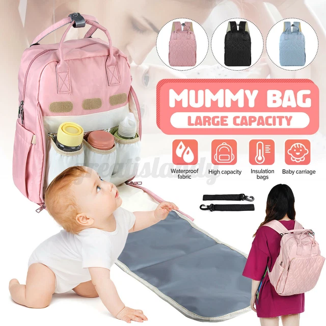 Baby Diaper Bag Mummy Maternity Nappy Backpack Large Waterproof Travel Bag USA