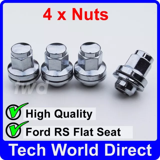 4x ALLOY WHEEL NUTS CAPRI CORTINA SIERRA (M12X1.5) CHROME LUG BOLT STUD [4L]