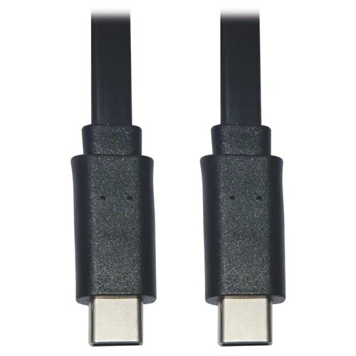 Tripp Lite Usb-c Flat Cable - m/m - Usb 2.0 Thunderbolt 3 Compatible Black 6 Ft.
