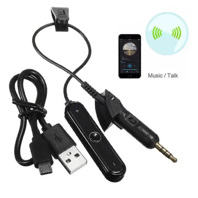 Rechargeable Headset Bluetooth 4.1 Wireless Receiver Adapter Cable For Bose QC15
