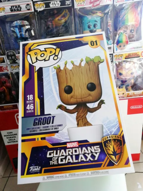 MARVEL GUARDIANS OF THE GALAXY LIFE SIZE GROOT FUNKO POP VINYL EXCLUSIVE  RARE