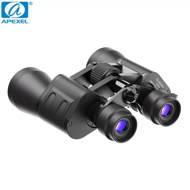 APEXEL 10-30X50 Day/Low Night Vision Binoculars Telescope For Travel BAK7 Prism