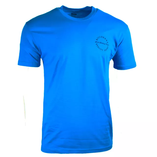 BILLABONG Men's t-shirt Surf Skateboard Snowboard Cotton Reg $ 26 Aqua Blue NEW