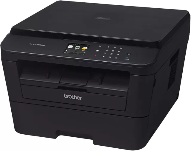 Impresora láser monocromática inalámbrica Brother HL-L2380DW lista para reposición de tablero