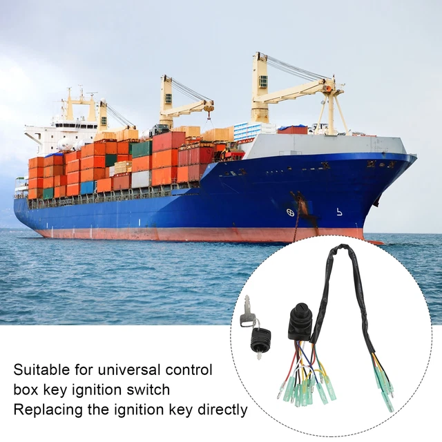 BOAT IGNITION SWITCH Professional Outboard Universal Control Box Key