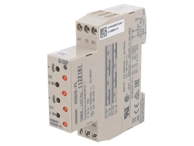 H3DS-FL Zeitrelais 0,1s-12h SPDT 250VAC/5A UStrom: 24-230VAC 24-48VDC OMRON