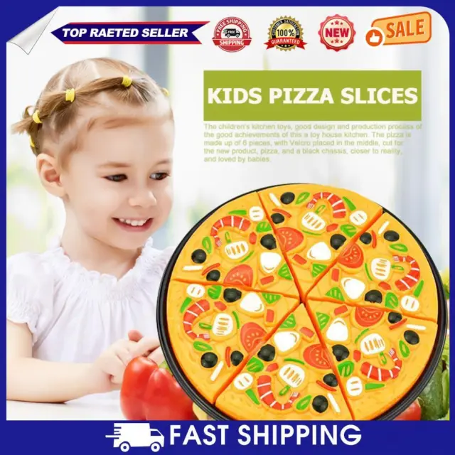 HOT 9 pièces enfants tranches de pizza garnitures nourriture dîner cuisine sembl