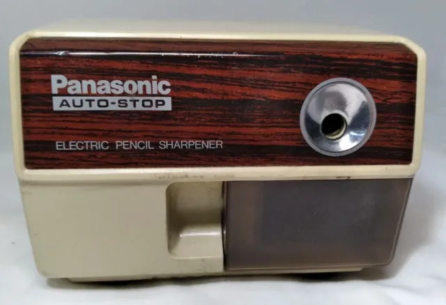Vintage Panasonic KP-110 Auto Stop Electric Pencil Sharpener Excellent Condition