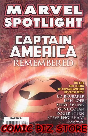 Marvel Spotlight: Captain America Remembered #1 (2007) 1St Printing Marvel