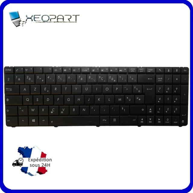 Clavier AZERTY Asus X70I (K70IC) – Pièce Détachée D'occasion (manque Une Touche)