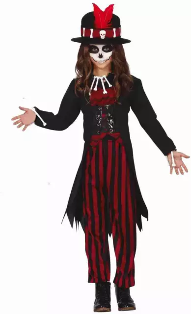Girls Voodoo Spooky Witch Doctor Horror Halloween Fancy Dress Costume 5-12 years