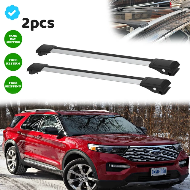 Barres De Toit Noires Pour Ford Explorer 2001-2005 – Aluminium, Réglables Et Antivol, Jusqu’à 100 Kg En Roulant