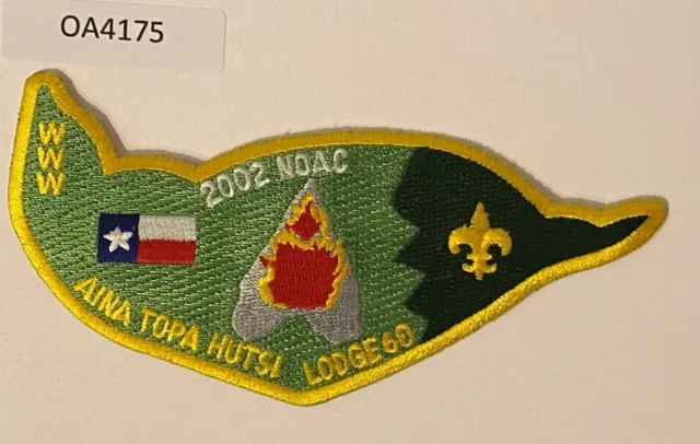 Boy Scout OA 60 Aina Topa Hutsi Lodge 2002 NOAC Flap