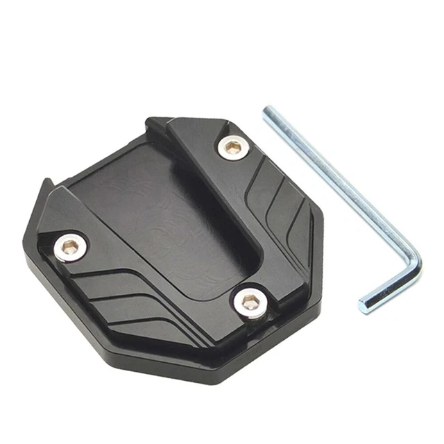 Motorcycle Bikes Kickstand Extender Foot Side Stand Extension Pad Support Plate