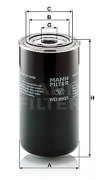 Filtro idraulico da lavoro filtro uomo Wd950/5 per Deutz-Fahr Agrostar 90-96