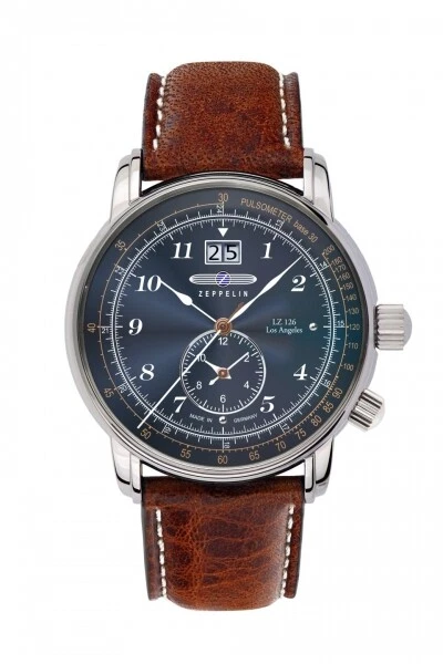 Zeppelin LZ126 Los Angeles 8644-3 Dual Tempo Orologio da Polso