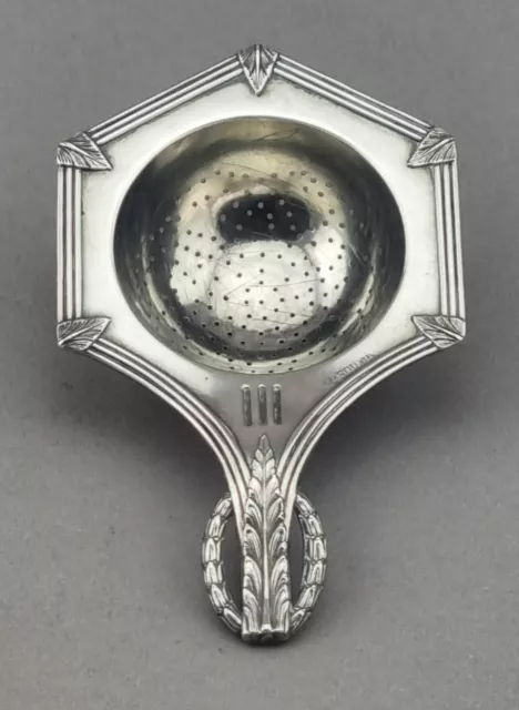 Jugendstil Teesieb 800er Silber Hugo Böhm Schwäbisch Gmünd Tea Strainer (122)