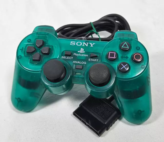 PS2 Controller Emerald Green See Through Dualshock 2 SCPH100-10 PlayStation 2