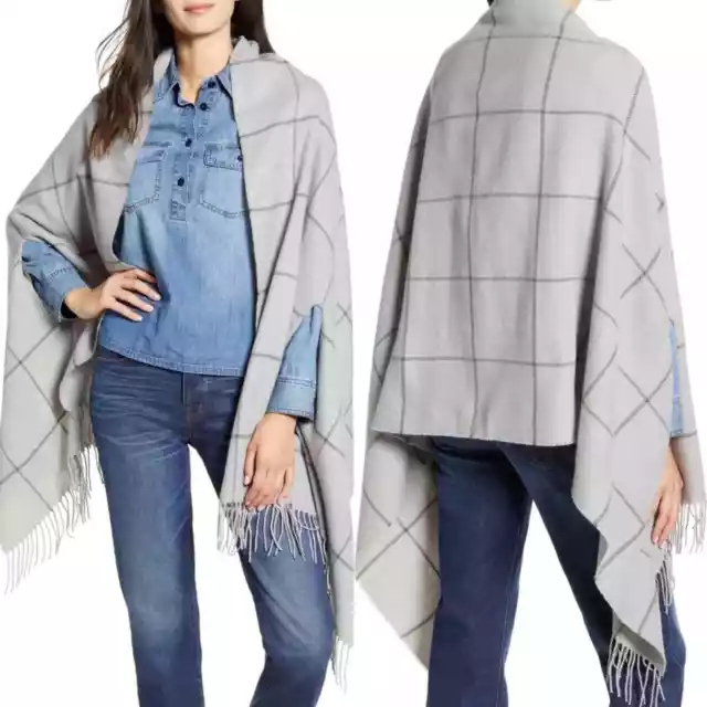 MADEWELL Windowpane Cape Scarf