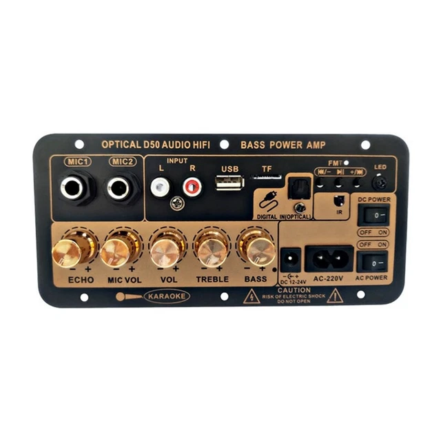 Haut Parleur 50w 2x Carte Amplificateur Audio De Puissance 100W 100W Bluetooth 5.0 Amplificateur 2 Canaux Pour Haut Parleur 8 Ohms