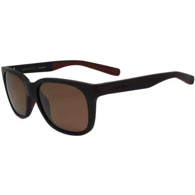 Serengeti Polarized 8677 EGEO Sanded Black Brown Photochromic Lens Sunglasses